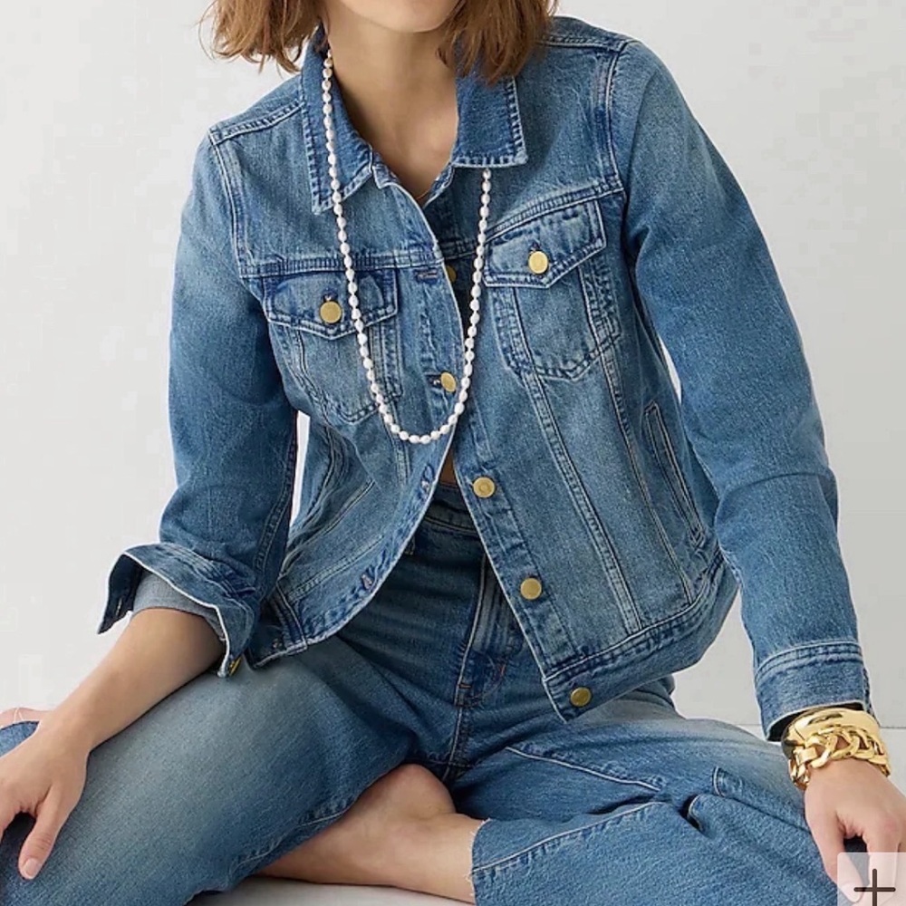 J. Crew | Jacket | Classic Denim Jacket in Brilliant Day Wash - Picture 13 of 14